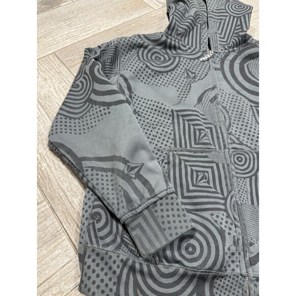 Vintage Volcom Hoodie Full Zip Sweatshirt  Grunge Logo Y2K - Picture 3 of 7